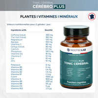 Gélules de complément pour la santé cérébrale