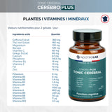 Gélules de complément pour la santé cérébrale