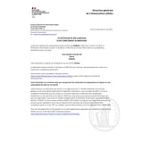 Attestation officielle DGAL pour le complément alimentaire Nuit paisible sommeil bio, validant sa conformité aux normes françaises.