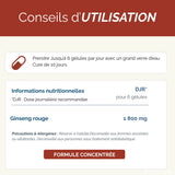 Conseils d'utilisation du ginseng rouge en complément alimentaire