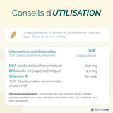 Conseils d'utilisation du complément DHA végétal vitamine D