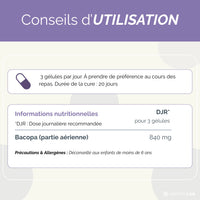 Conseils d'utilisation du complément Bacopa Monnieri
