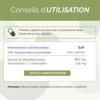 composition formule Rhodiola