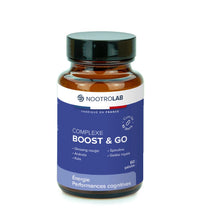 Complément alimentaire Complexe Boost & Go en gélules, énergie naturelle, vitamines, ginseng, kola, spiruline