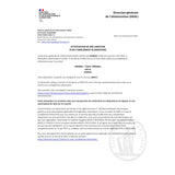 Document officiel de déclaration alimentaire