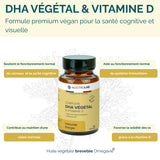 DHA végétal vitamine D pour santé cognitive et os
