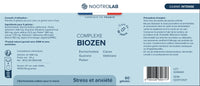 Étiquette de complément Biozen stress et anxiété