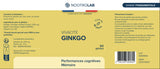 Étiquette de complément alimentaire Ginkgo Bio sans OGM