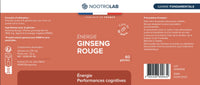 Ginseng Rouge, complément alimentaire, fabrication française, boîte de 60 gélules