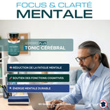 Boîte de gélules pour la santé cognitive et la vigilance