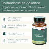 Gélules de Guarana naturel bio pour énergie et concentration